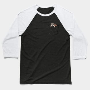 Sloth in a pocket Baseball T-Shirt